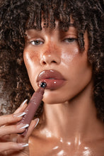 Load image into Gallery viewer, ÂN-GLOSS Ceramide Lip Tint - Spice Cake - a sheer, rosy brown
